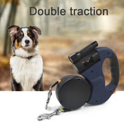 Automatic Reflective Double-Ended Leash Lead