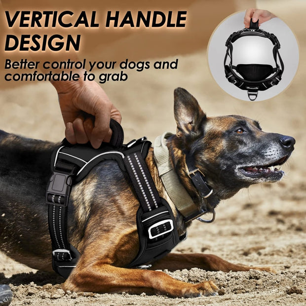 Choke Easy Control Handle Reflective Pet Harness