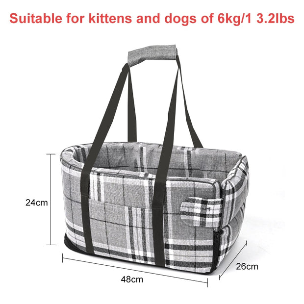 Portable Cat Dog Bed Travel Central Control Carrier
